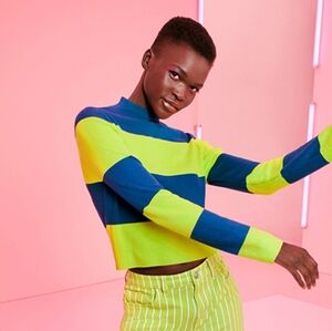 Victor Glemaud x Target Mockneck Striped Sweater